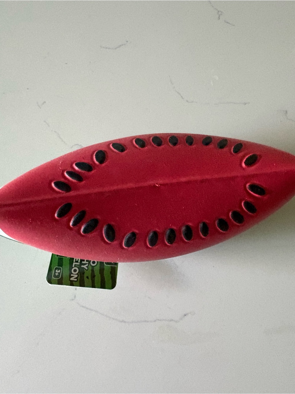 Jumbo Squishy Watermelon Slice Toy - Red & Green - Picture 2 of 2